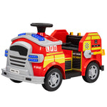 Aiyaplay 12v Ride On Fire Truck W/ Siren Flashing Lights