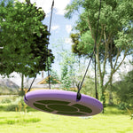 Nest Swing Seat For Kids, 100 Cm Diameter Saucer Tree Swing Set | Purple