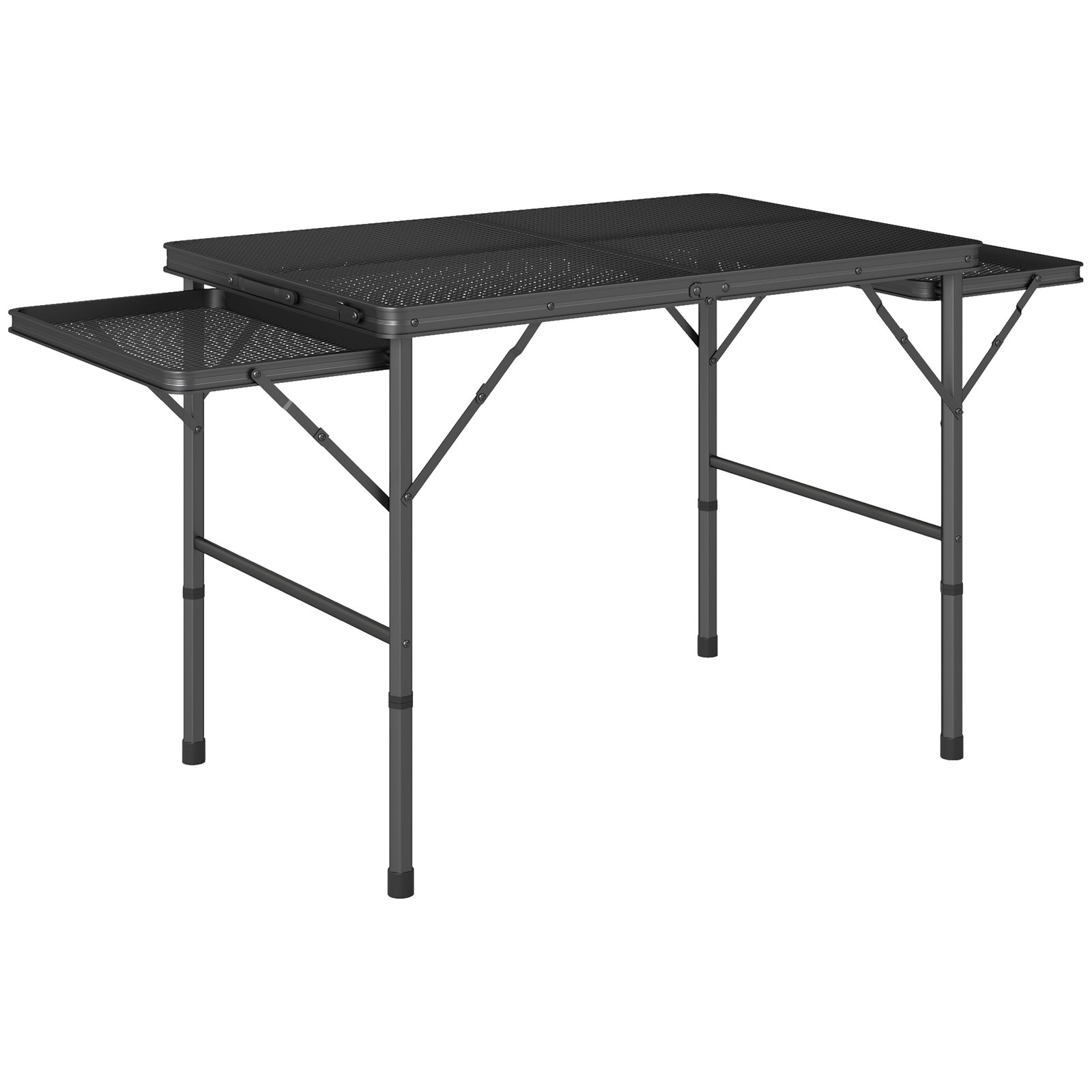 4.5ft Folding Grill Table, Black