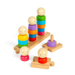 Wooden Rainbow Family Stacking Toy