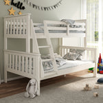Carra Triple Sleeper Bunk Bed With Pocket Mattresses | Small Double | White