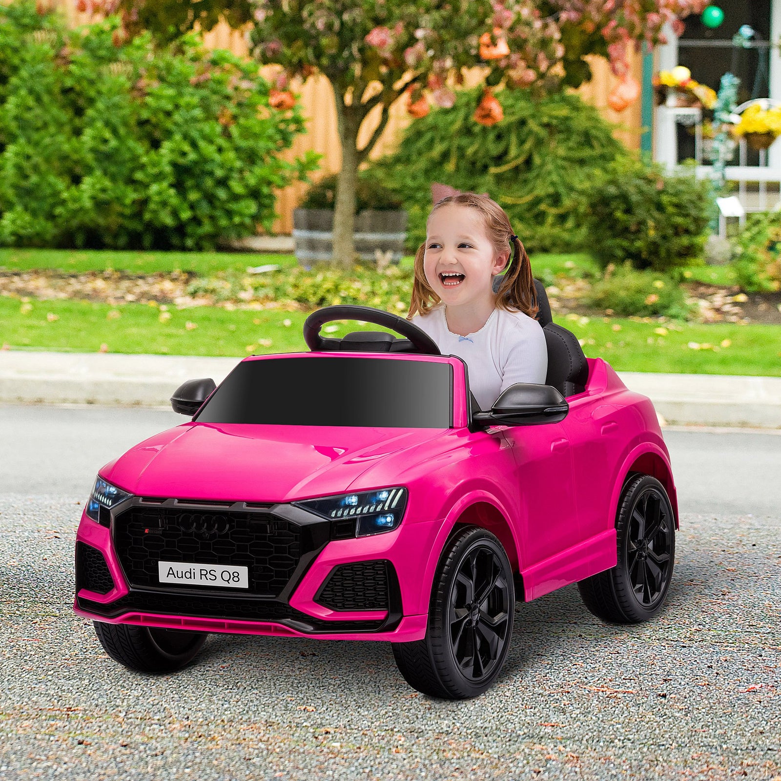 Audi Rs Q8 6v Kids Electric Ride On Car Toy W/ Remote Control | Pink