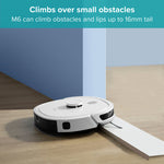 M6 Robot Vacuum Cleaner And Microfibre Mop Combo