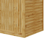 Outdoor Fir Wood Bicycle & Garden Shed – Sloped Asphalt Roof, Lockable Door, Natural Wood, Floor Included | Medium | Natural