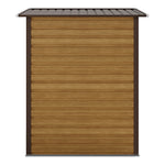 6×4ft Outdoor Metal Shed – Tawny Galvanized Steel Storage With Lockable Door & Ventilation