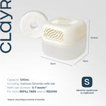 Airsip 500ml Refillable Dehumidifier With Calcium Chloride Refill | White