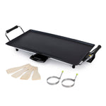 Livivo Teppanyaki Tabletop Electric Grill 2000w With Non Stick Plate And Tray