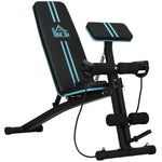 Foldable Adjustable Weight Bench, Full Body Workout, Blue