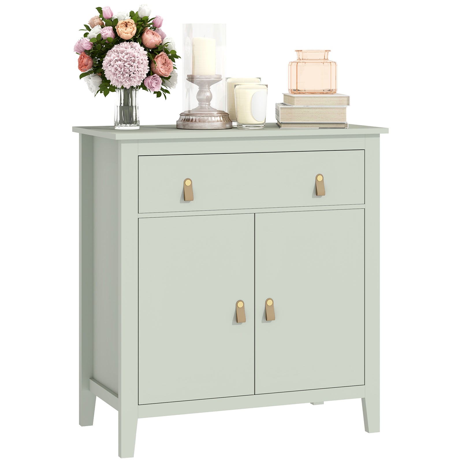 Sideboard With Drawer, Adjustable Shelf For Living Room | One Size | Green