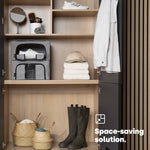 Livivo Set Of 3 Large Foldable Fabric Storage Boxes With Viewing Window