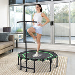 Foldable Trampoline W/ Adjust Handle, Max Load 150 Kg | Green