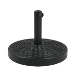 20kg Heavy-Duty Round Umbrella Base with Weave-Effect Design