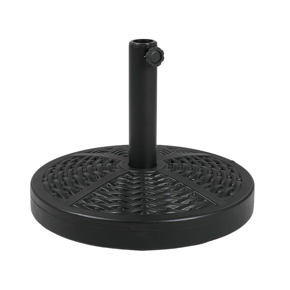 20kg Heavy-Duty Round Umbrella Base with Weave-Effect Design
