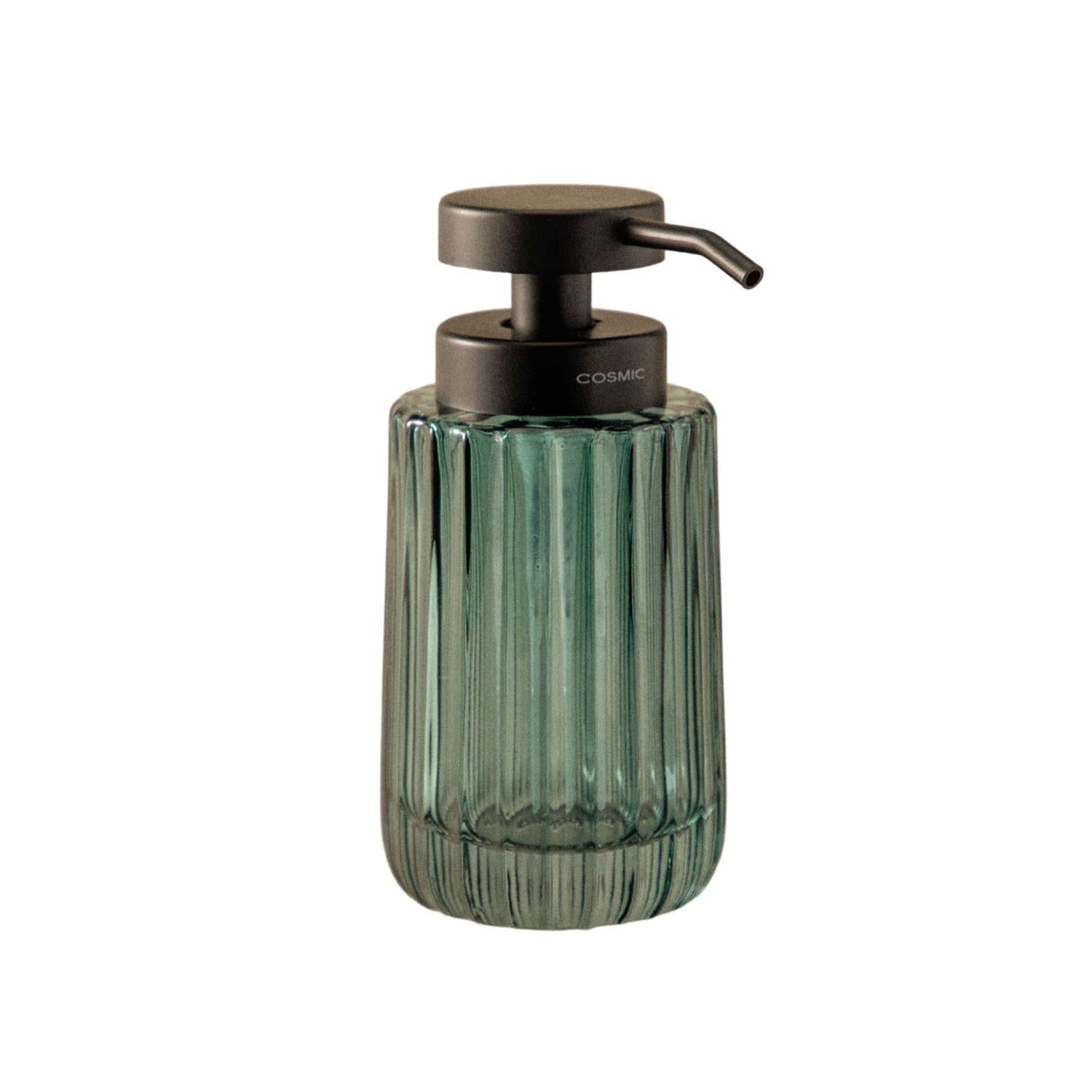 Soap Dispenser, 300ml, Resistant Glass, Turquoise, Lido Collection