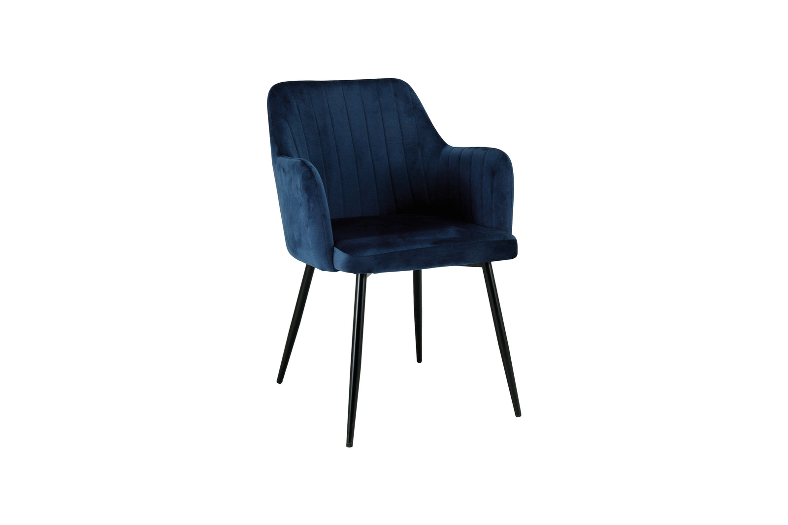 San Diego Marble Top Dining Table With Charlotte Velvet Chairs | Blue
