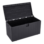 Large 105-gallon Outdoor Storage Box For Deck Or Patio | Black