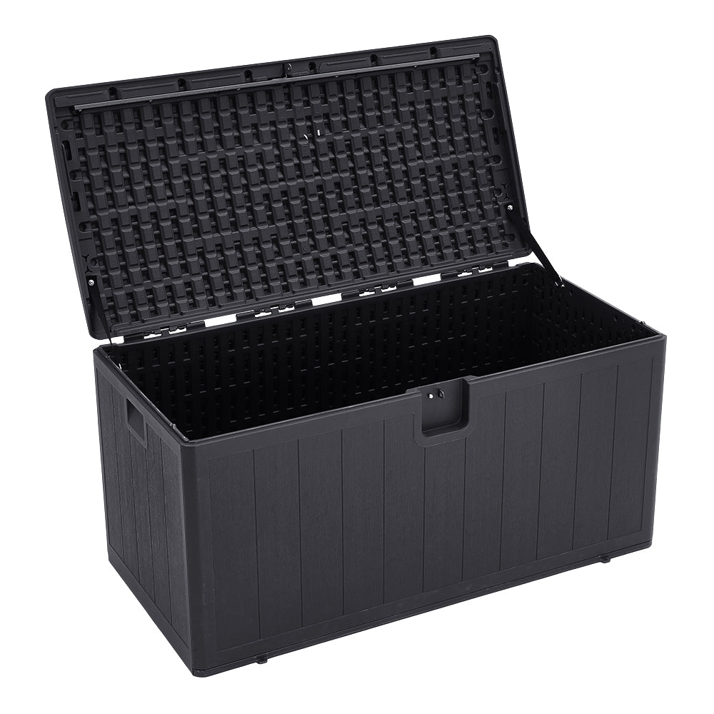 Large 105-gallon Outdoor Storage Box For Deck Or Patio | Black