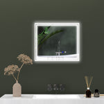 60x50/90x70cm Dimmable Bathroom Mirror With Led Lights | Medium | Silver