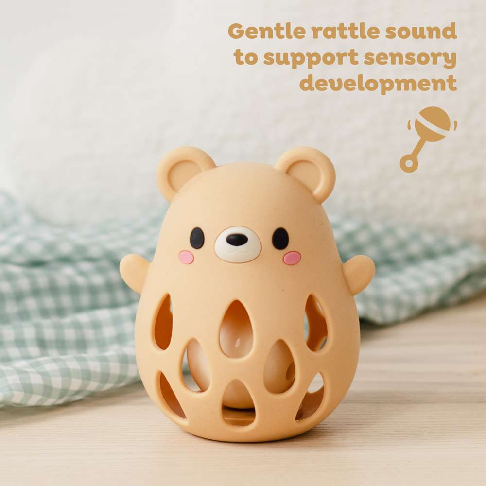Silicone Rattle - Bear