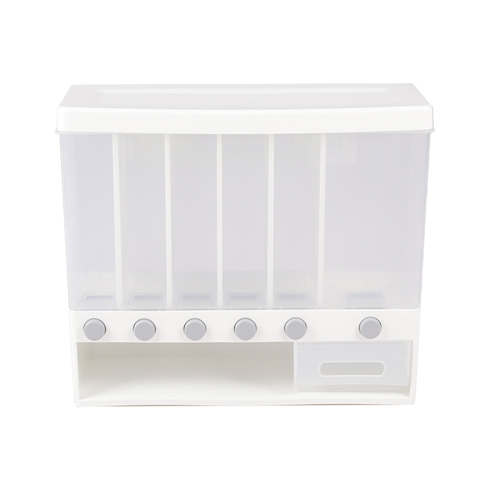 Wall Mounted Cereal Dispenser Kitchen Storage With Measuring Cup