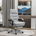 Microfibre Massage Office Chair Grey