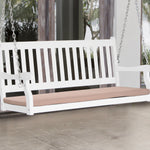 2-seater Bench Cushion Polyester Cover Seat Pad Replacement | Beige