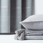 Cotton Rajput Ribbed Throw | 150cm x 200cm | Silver Grey