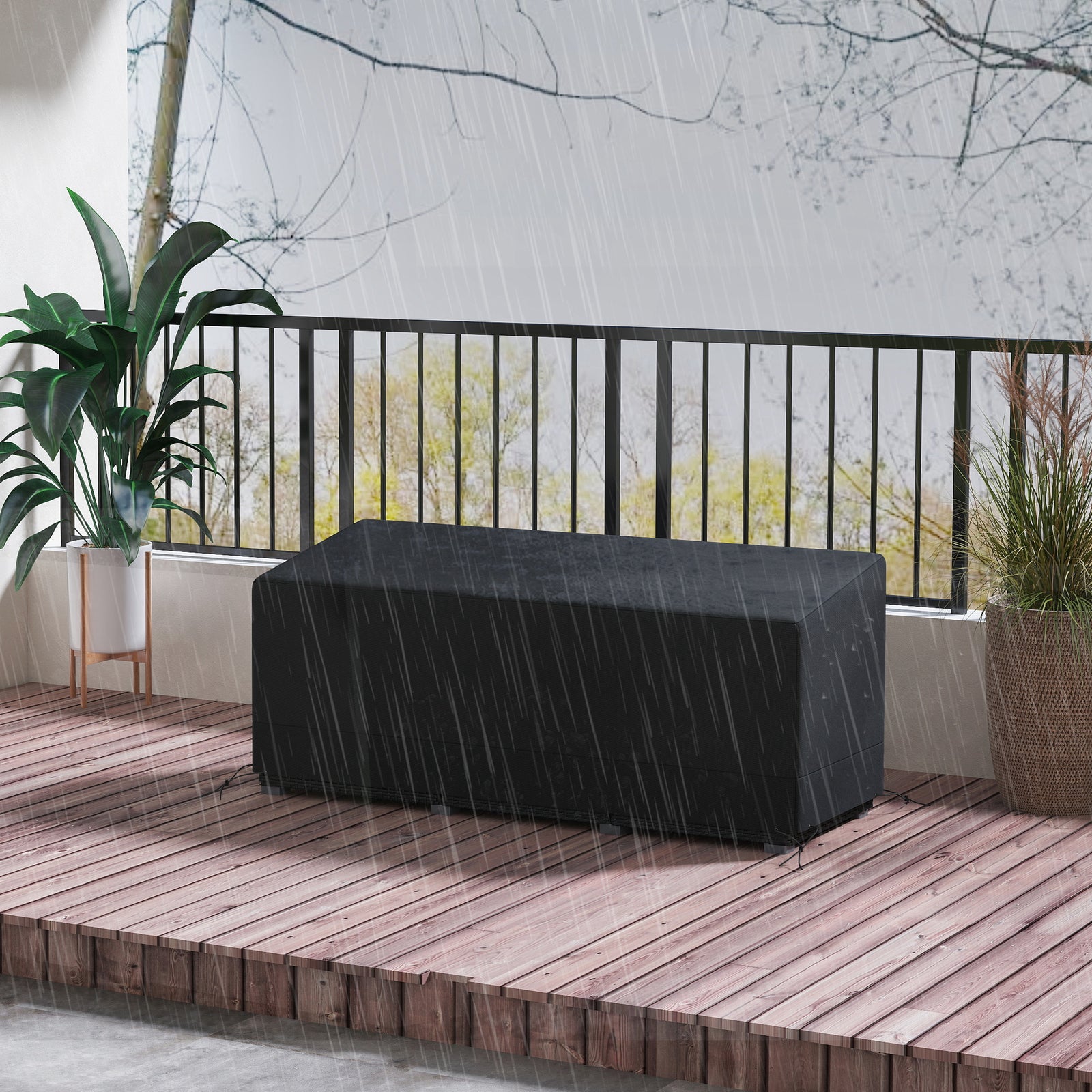 3-seater Sofa Cover, Black