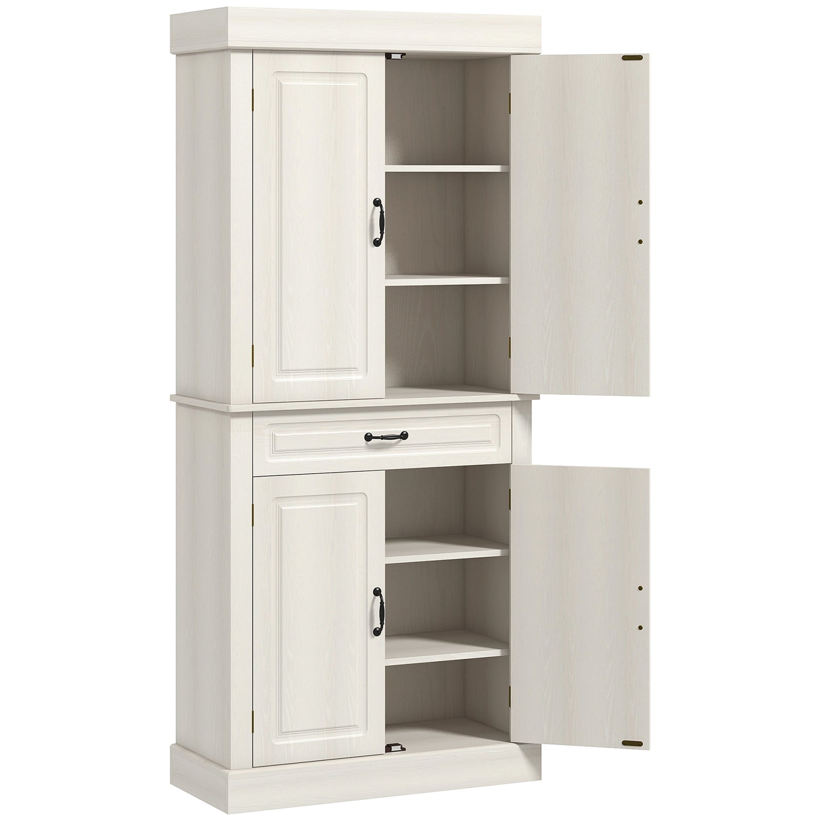 Freestanding Cupboard With Drawer, Shelves