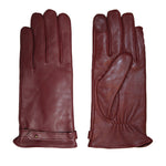 Womens/ladies Leather Gloves | Small | Red