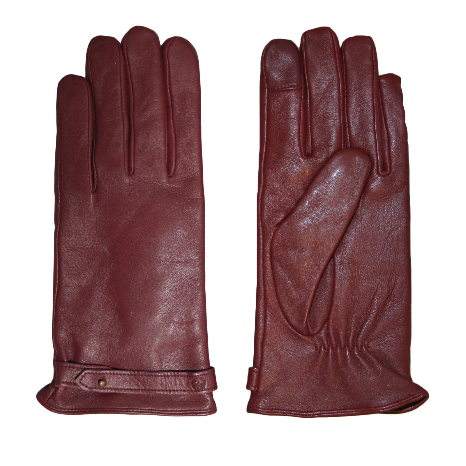 Womens/ladies Leather Gloves | Small | Red