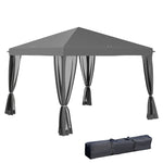 Heavy Duty Pop Up Gazebo With Removable Mesh Sidewall
