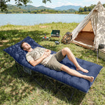 Outsunny Sleeping Mat, Foldable Camping Pad With Elastic Straps