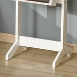 Mirrored Jewellery Cabinet Lockable Jewellery Organiser | One Size | White