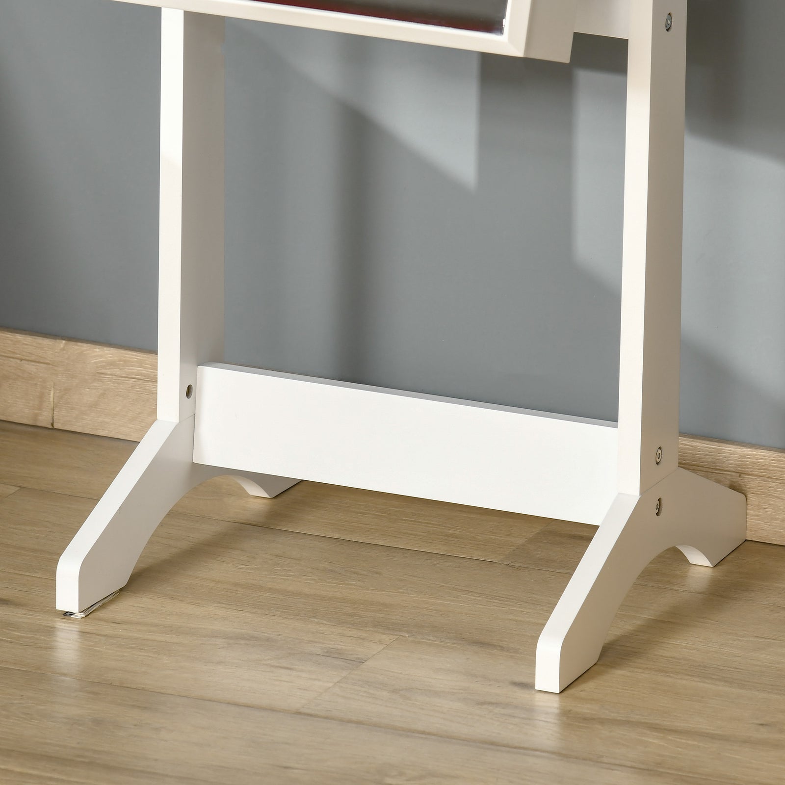 Mirrored Jewellery Cabinet Lockable Jewellery Organiser | One Size | White
