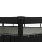 Breeins 12.86 × 10.07 Ft Metal Garden Storage Shed Skylight Roof Shed Spacious Garden Storage Solution & Lockable Door