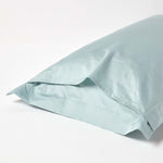 Organic Cotton Oxford Pillowcase 400 Tc | 48 x 74cm | Duck Egg Blue