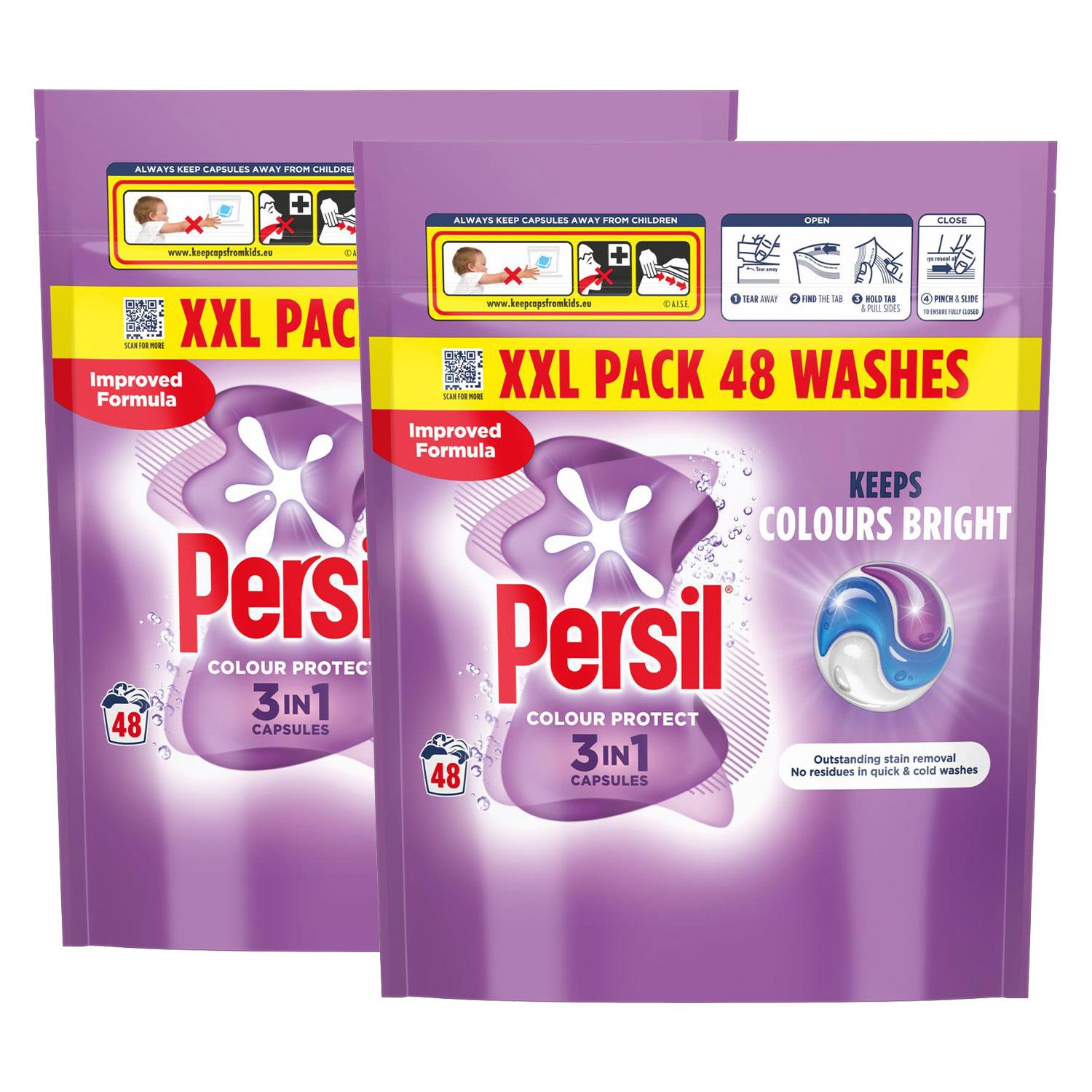 Xxl 3 In-1 Washing Capsules Colour Protect Keeps Colour Bright 48w | Set of 2