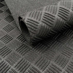 Recycled Rubber Non-slip Flooring Rolls - 1.7m Wide | 4m | Black