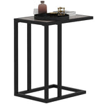 C Shape Side Table W/ Wood-effect Top | Gray