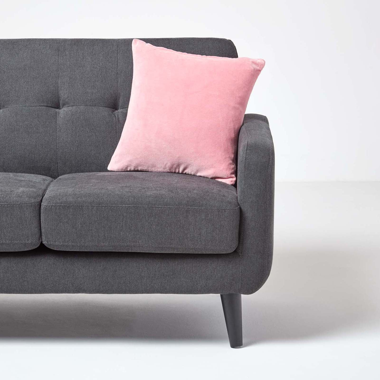 Luxury Cotton Velvet Cushion Cover | 60cm x 60cm | Pink