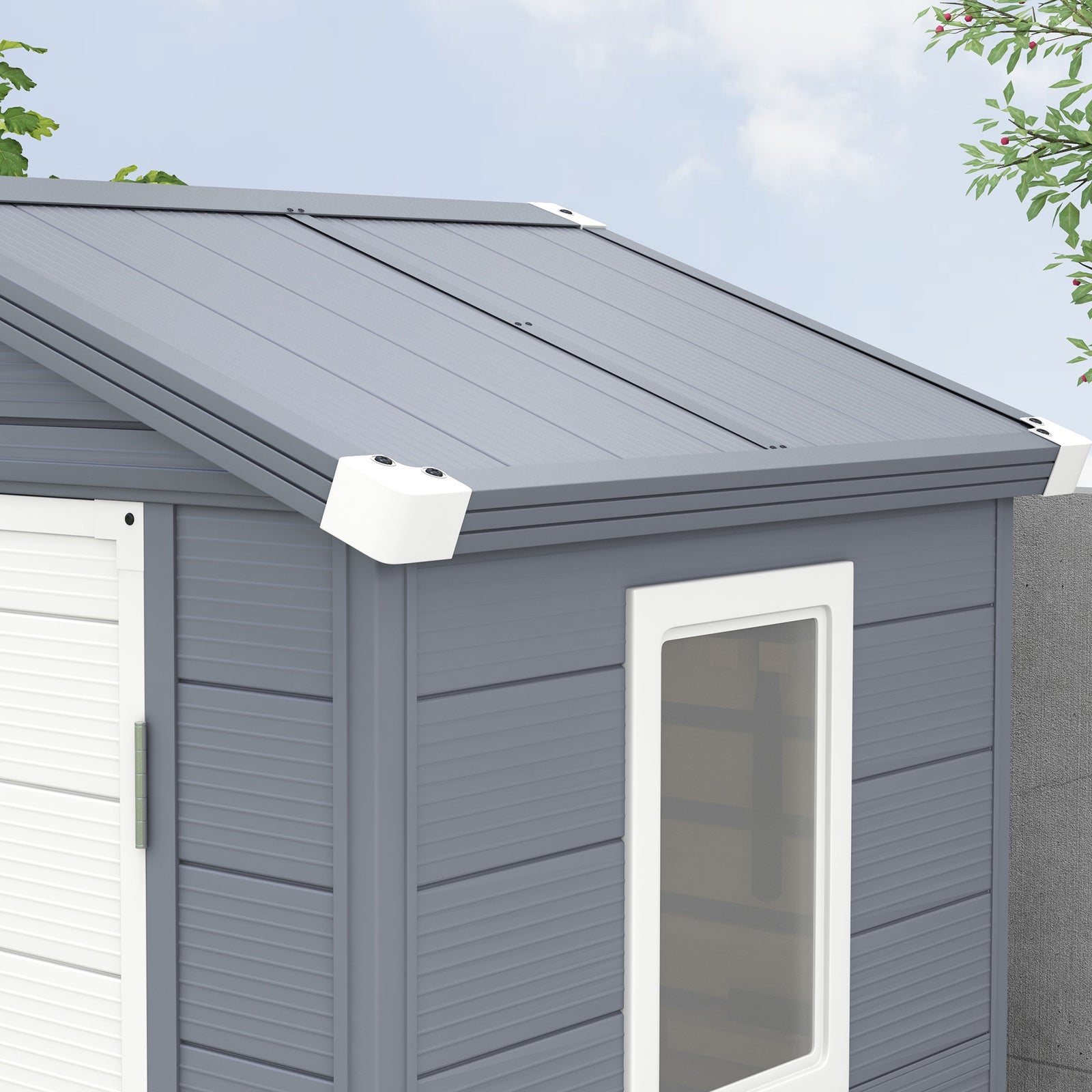 Garden Shed Tool Storage House With Lockable Door, Kit | Small