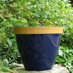 Provence Planter In Blue - Set Of 2, Made From 100% Recycled Plastic