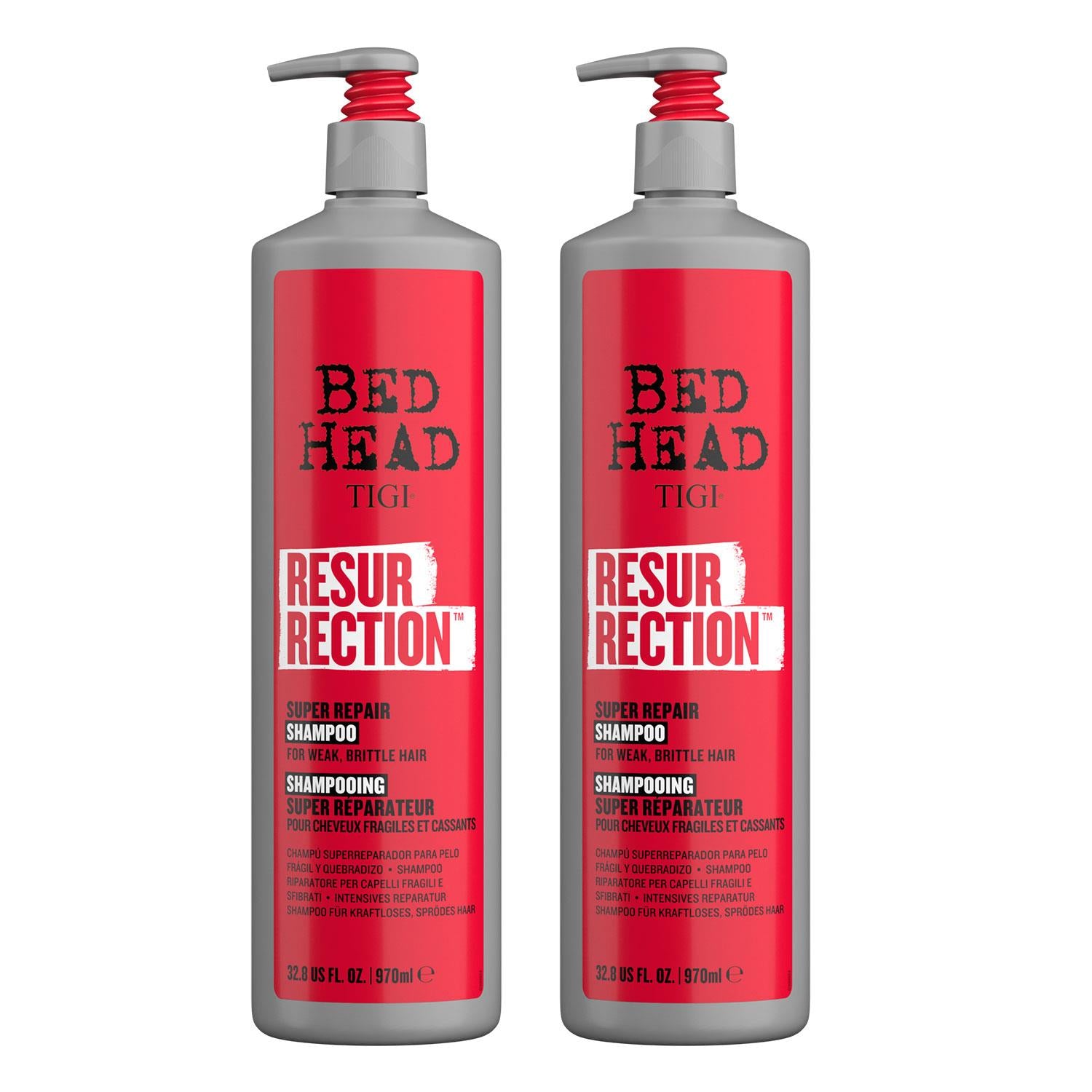 Resurrection Repair Shampoo For Damaged Hair 970ml, 2 Pack