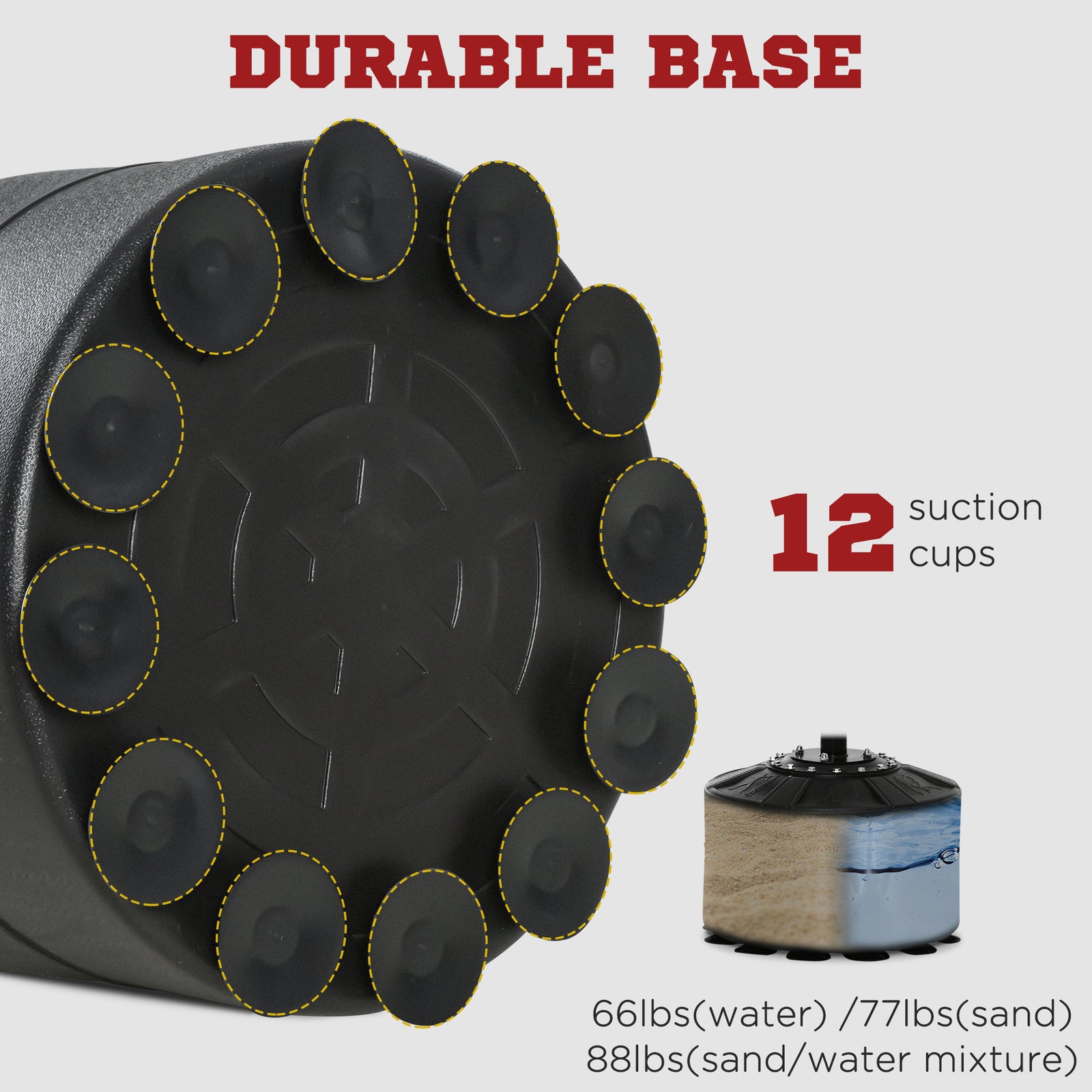 Adjustable Speed Bag With Stand | Black