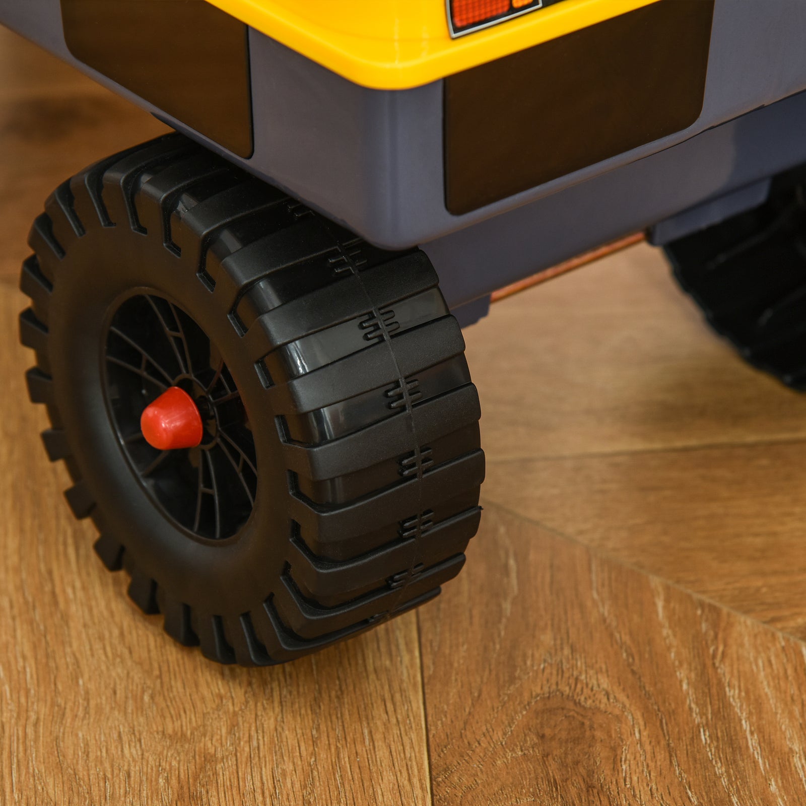 No Power Ride On Excavator Digger Music Light For 2-3 Years Old Yellow