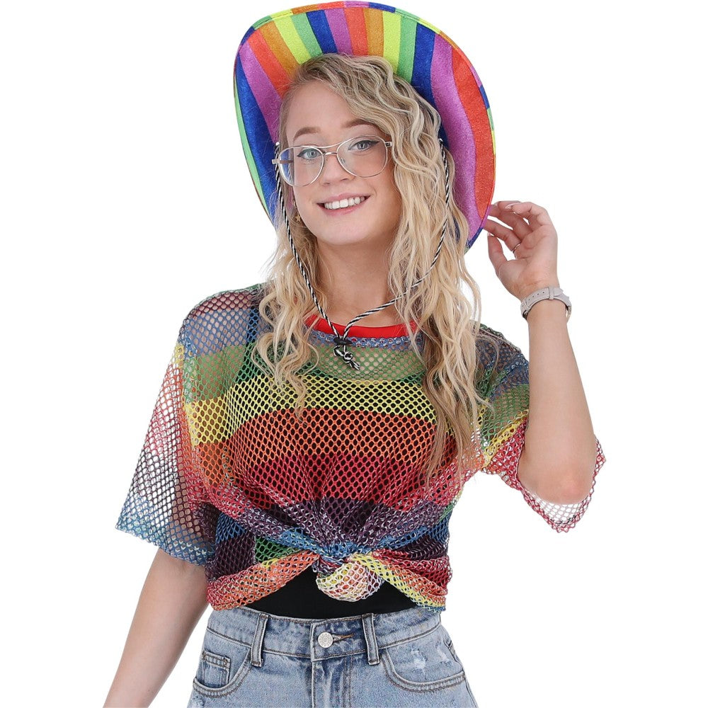 Rainbow Mesh Top, Unisex | Small/Medium