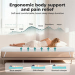 Lavio 4 Inch Memory Foam Mattress Topper Cooling Small Double Pressure Relief