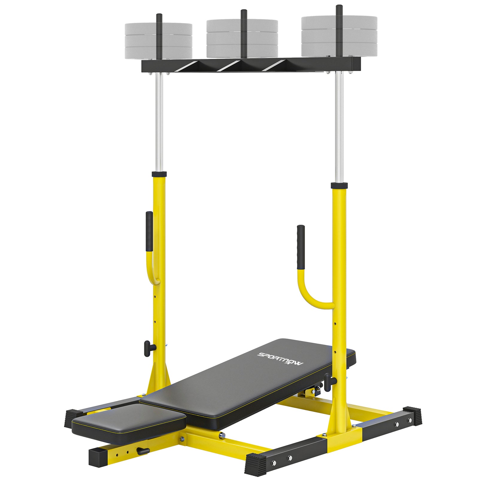 SPORTNOW Vertical Leg Press Machine, Leg Extension Machine