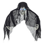 Halloween Hanging Skull Ghost With Light-up Eyes